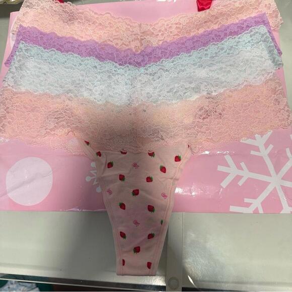 Victoria’s Secret Cotton lace waist thong set - Picture 1 of 7